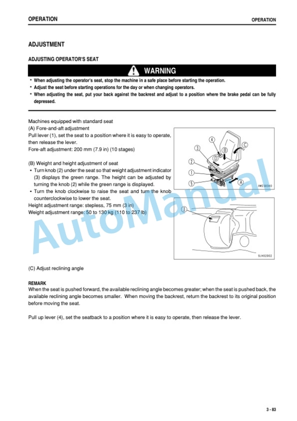 Komatsu D375A-5E0 Galeo Bull Dozer Operation and Maintenance Manual PEN00134-00 3 Komatsu D375A-5E0 Galeo Bull Dozer Operation and Maintenance Manual PEN00134-00 - Image 3