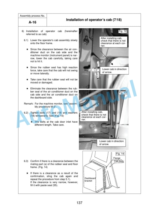 Komatsu D375A-5R Bull Dozer Field Assembly Instruction GEN00076-04 4 Komatsu D375A-5R Bull Dozer Field Assembly Instruction GEN00076-04 - Image 4