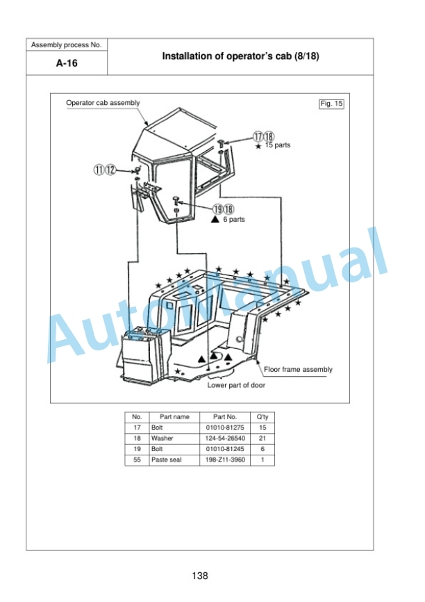 Komatsu D375A-5R Bull Dozer Field Assembly Instruction GEN00076-05 4 Komatsu D375A-5R Bull Dozer Field Assembly Instruction GEN00076-05 - Image 4