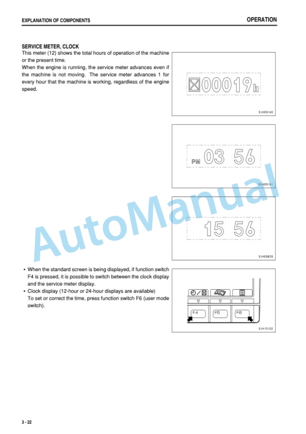 Alternative view of Komatsu D375A-6 Bull Dozer Operation and Maintenance Manual PEN00355-01