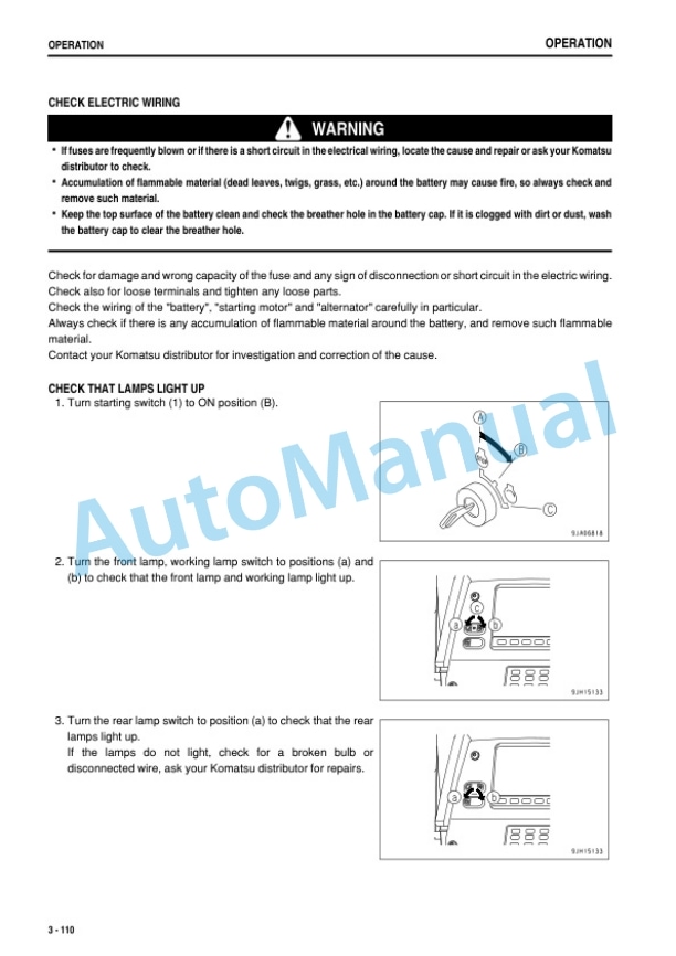 Komatsu D375A-6 Bull Dozer Operation and Maintenance Manual PEN00358-02 3 Komatsu D375A-6 Bull Dozer Operation and Maintenance Manual PEN00358-02 - Image 3