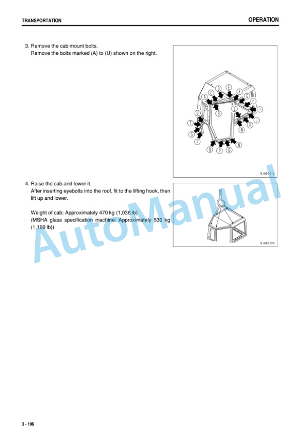 Komatsu D375A-6 Bull Dozer Operation and Maintenance Manual PEN00521-04 4 Komatsu D375A-6 Bull Dozer Operation and Maintenance Manual PEN00521-04 - Image 4