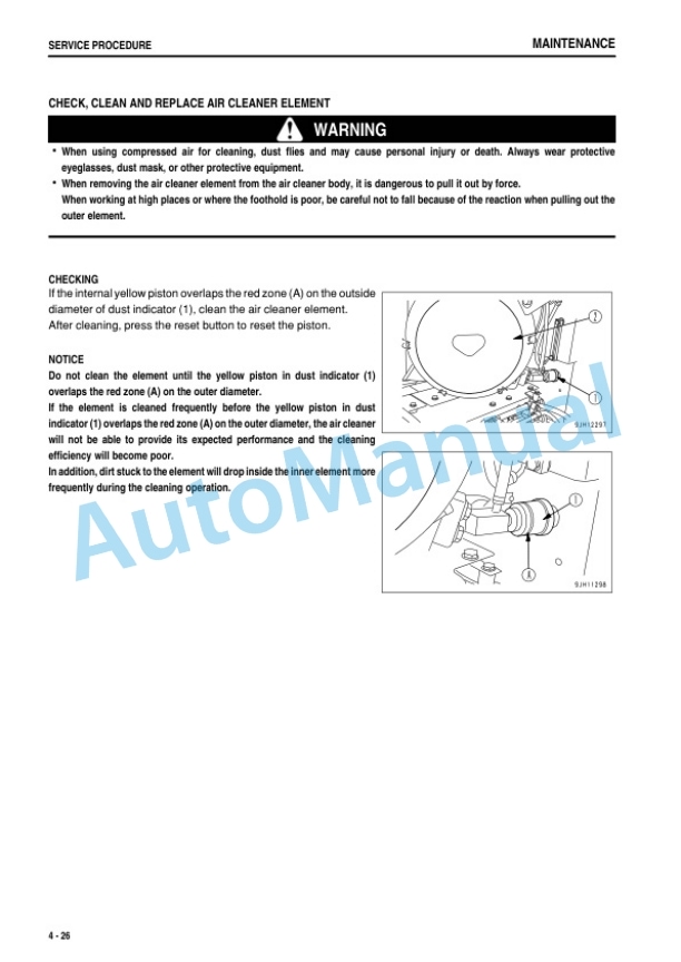 Komatsu D375A-6 Bull Dozer Operation and Maintenance Manual PEN01265-00 5 Komatsu D375A-6 Bull Dozer Operation and Maintenance Manual PEN01265-00 - Image 5