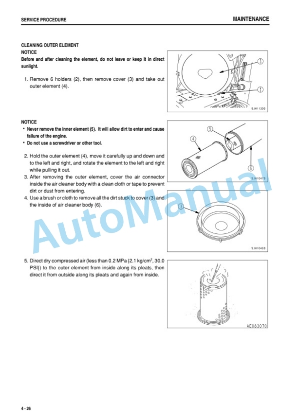 Komatsu D375A-6 Bull Dozer Operation and Maintenance Manual PEN01312-00 5 Komatsu D375A-6 Bull Dozer Operation and Maintenance Manual PEN01312-00 - Image 5