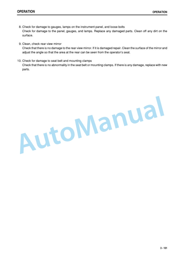 Komatsu D375A-6 Bull Dozer Operation and Maintenance Manual TEN00333-02 3 Komatsu D375A-6 Bull Dozer Operation and Maintenance Manual TEN00333-02 - Image 3