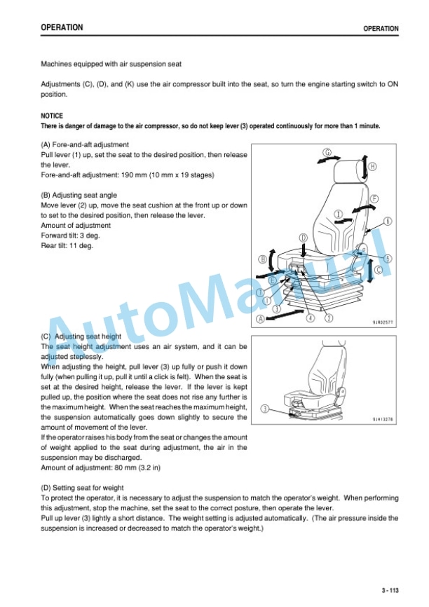 Komatsu D375A-6 Bull Dozer Operation and Maintenance Manual TEN00477-03 3 Komatsu D375A-6 Bull Dozer Operation and Maintenance Manual TEN00477-03 - Image 3