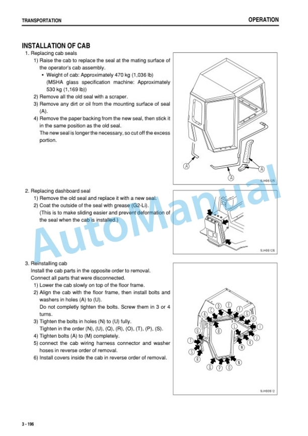 Komatsu D375A-6 Bull Dozer Operation and Maintenance Manual TEN00477-03 4 Komatsu D375A-6 Bull Dozer Operation and Maintenance Manual TEN00477-03 - Image 4