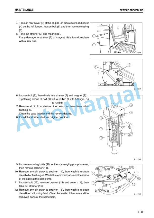 Komatsu D375A-6 Bull Dozer Operation and Maintenance Manual TEN00477-03 5 Komatsu D375A-6 Bull Dozer Operation and Maintenance Manual TEN00477-03 - Image 5