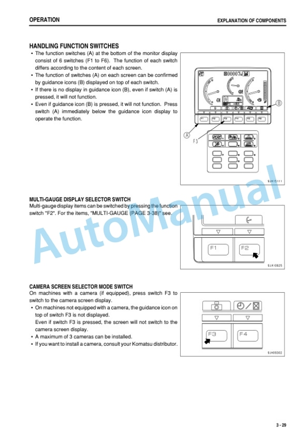 Alternative view of Komatsu D375A-6 Bull Dozer Operation and Maintenance Manual TEN00478-02