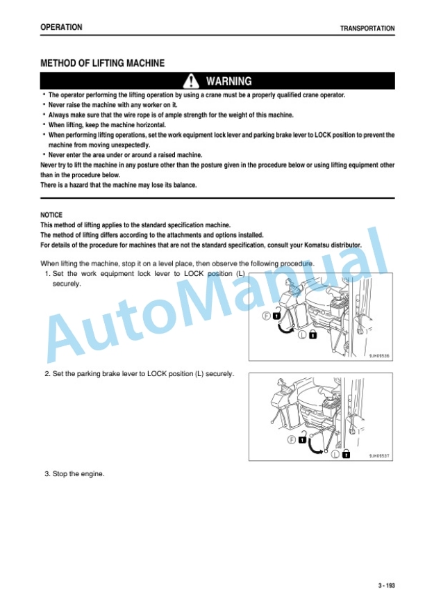 Komatsu D375A-6 Bull Dozer Operation and Maintenance Manual TEN00478-02 4 Komatsu D375A-6 Bull Dozer Operation and Maintenance Manual TEN00478-02 - Image 4