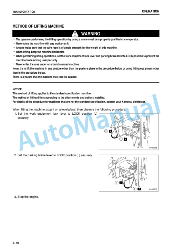 Komatsu D375A-6 Bull Dozer Operation and Maintenance Manual TEN00478-03 4 Komatsu D375A-6 Bull Dozer Operation and Maintenance Manual TEN00478-03 - Image 4