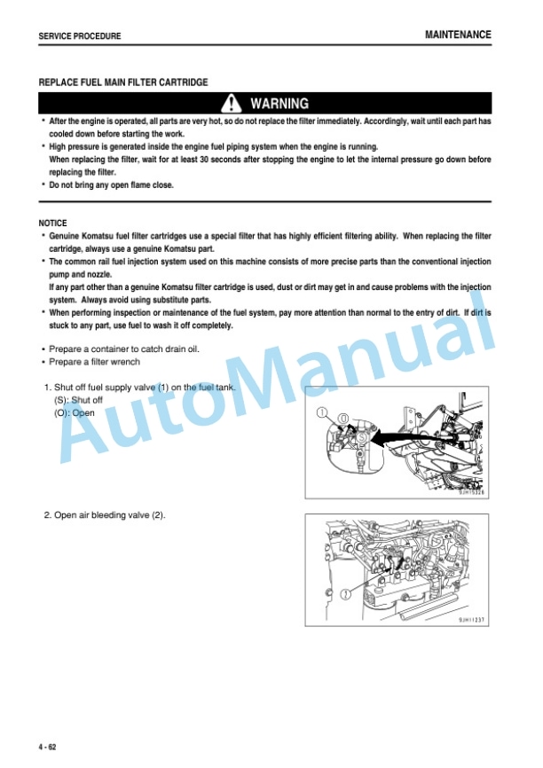 Komatsu D375A-6 Bull Dozer Operation and Maintenance Manual TEN00478-03 5 Komatsu D375A-6 Bull Dozer Operation and Maintenance Manual TEN00478-03 - Image 5