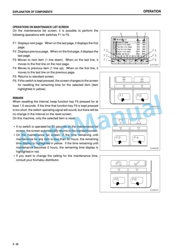 Alternative view of Komatsu D375A-6 Bull Dozer Operation and Maintenance Manual TEN00883-00
