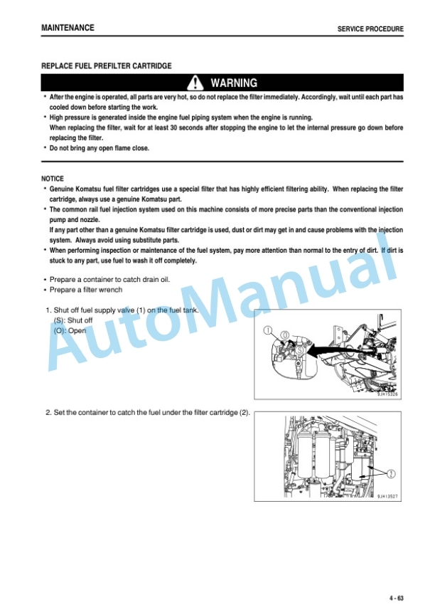 Komatsu D375A-6 Bull Dozer Operation and Maintenance Manual TEN00884-00 5 Komatsu D375A-6 Bull Dozer Operation and Maintenance Manual TEN00884-00 - Image 5