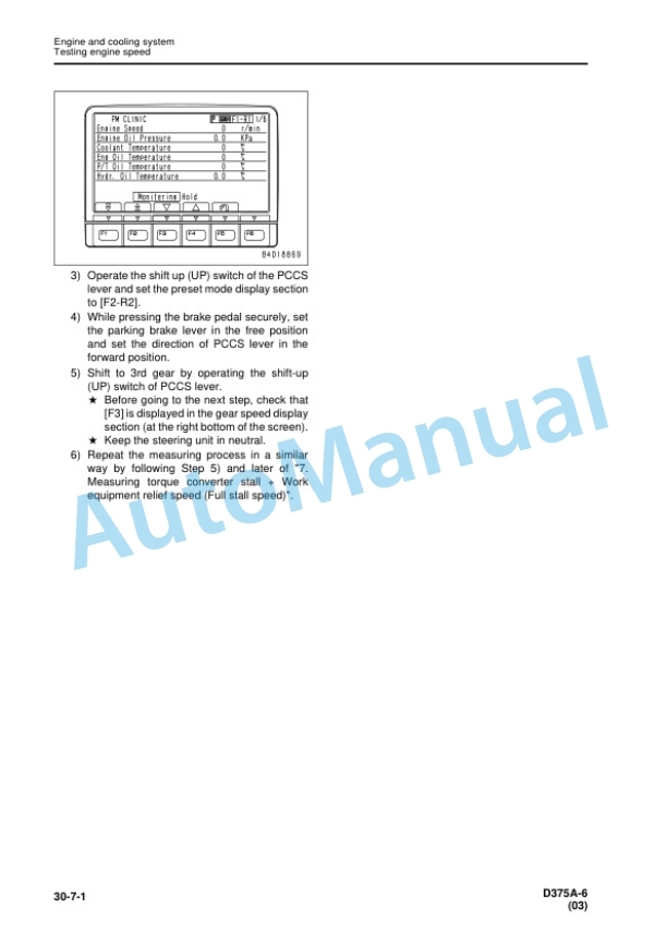Alternative view of Komatsu D375A-6 Bull Dozer Shop Manual SEN05006-09