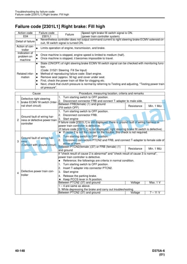 Komatsu D375A-6 Bull Dozer Shop Manual SEN05006-13 3 Komatsu D375A-6 Bull Dozer Shop Manual SEN05006-13 - Image 3