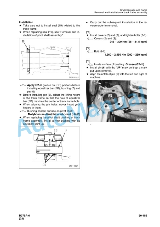 Komatsu D375A-6 Bull Dozer Shop Manual SEN05006-13 5 Komatsu D375A-6 Bull Dozer Shop Manual SEN05006-13 - Image 5