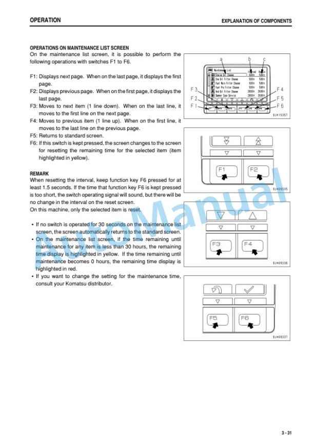 Alternative view of Komatsu D375A-6R Bull Dozer Operation and Maintenance Manual PEN00429-05