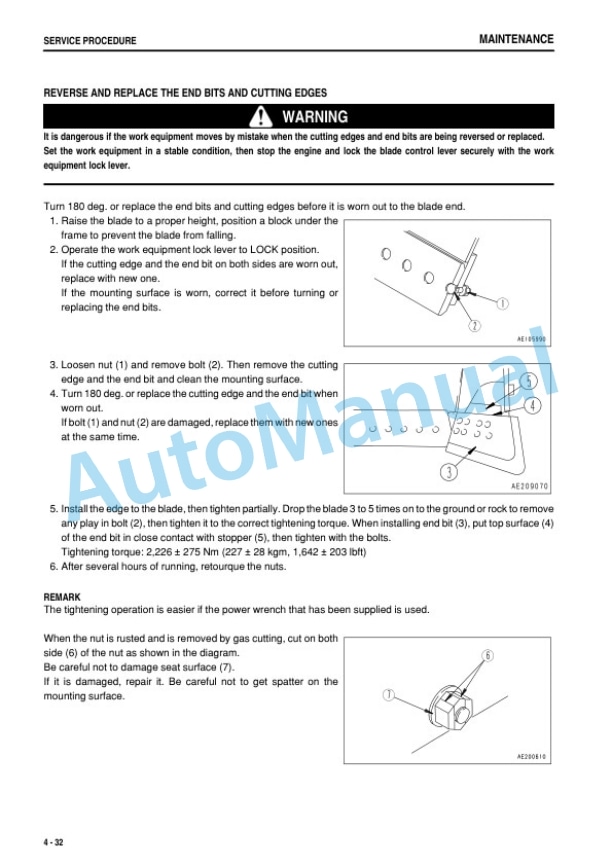 Komatsu D375A-6R Bull Dozer Operation and Maintenance Manual PEN00705-01 5 Komatsu D375A-6R Bull Dozer Operation and Maintenance Manual PEN00705-01 - Image 5