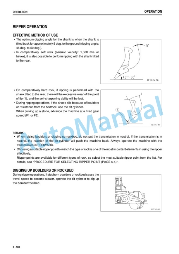 Komatsu D375A-6R Bull Dozer Operation and Maintenance Manual PEN01267-05 4 Komatsu D375A-6R Bull Dozer Operation and Maintenance Manual PEN01267-05-4