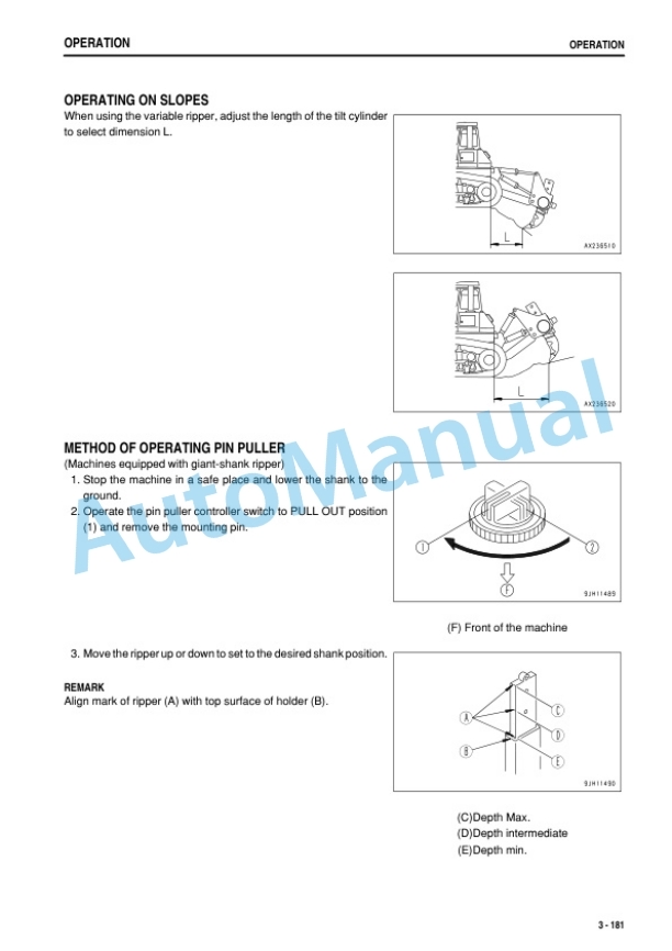 Komatsu D375A-6R Bull Dozer Operation and Maintenance Manual PEN01267-06 4 Komatsu D375A-6R Bull Dozer Operation and Maintenance Manual PEN01267-06-4