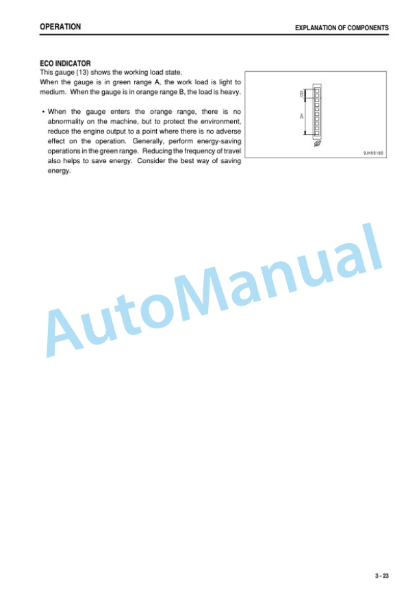 Alternative view of Komatsu D375A-6R Bull Dozer Operation and Maintenance Manual PEN01268-00