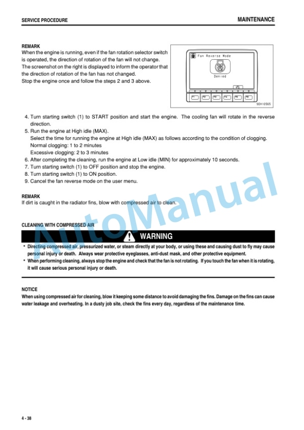 Komatsu D375A-6R Bull Dozer Operation and Maintenance Manual TEN00885-00 5 Komatsu D375A-6R Bull Dozer Operation and Maintenance Manual TEN00885-00 - Image 5