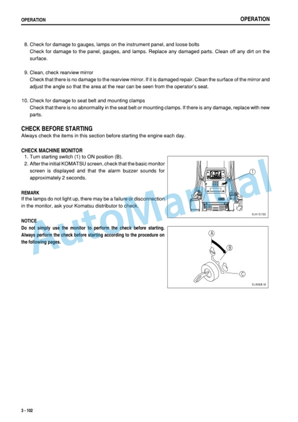 Komatsu D375A-6R Bull Dozer Operation and Maintenance Manual TEN00885-04 3 Komatsu D375A-6R Bull Dozer Operation and Maintenance Manual TEN00885-04-3