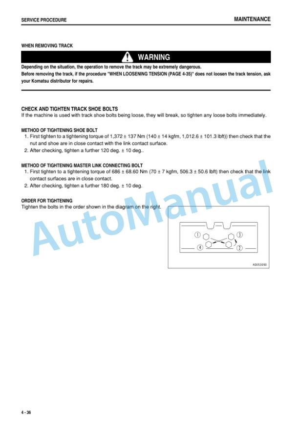 Komatsu D375A-6R Bull Dozer Operation and Maintenance Manual TEN00885-04 5 Komatsu D375A-6R Bull Dozer Operation and Maintenance Manual TEN00885-04-5