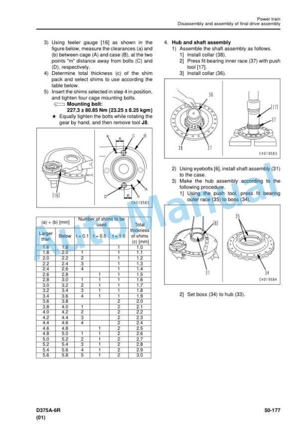 Komatsu D375A-6R Bull Dozer Shop Manual SEN05214-07 5 Komatsu D375A-6R Bull Dozer Shop Manual SEN05214-07 - Image 5
