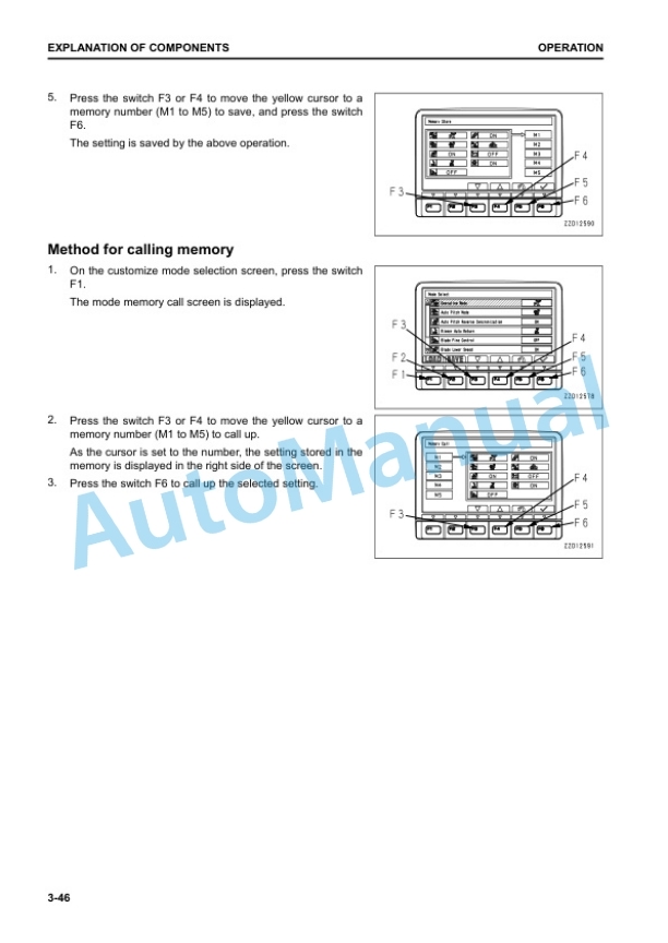 Alternative view of Komatsu D375A-8 Bull Dozer Operation and Maintenance Manual PEN01135-01