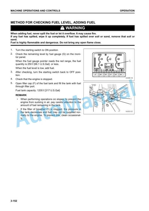 Komatsu D375A-8 Bull Dozer Operation and Maintenance Manual PEN01135-05 3 Komatsu D375A-8 Bull Dozer Operation and Maintenance Manual PEN01135-05 - Image 3