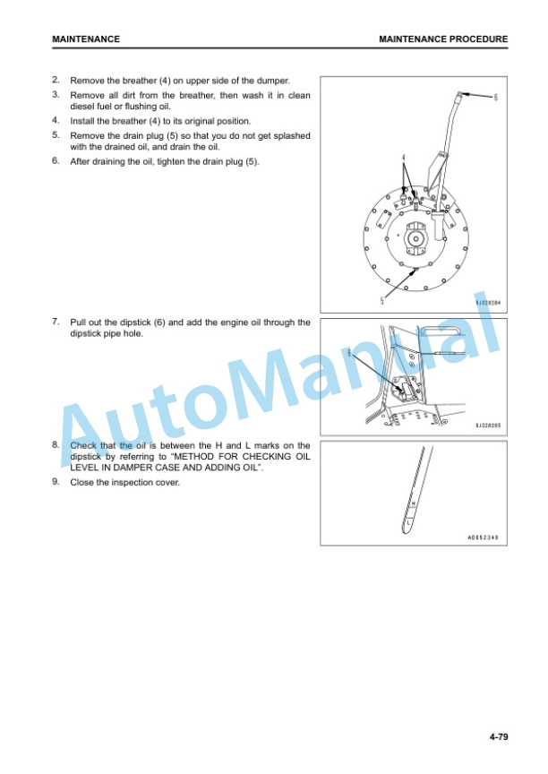 Komatsu D375A-8 Bull Dozer Operation and Maintenance Manual PEN01135-05 5 Komatsu D375A-8 Bull Dozer Operation and Maintenance Manual PEN01135-05 - Image 5