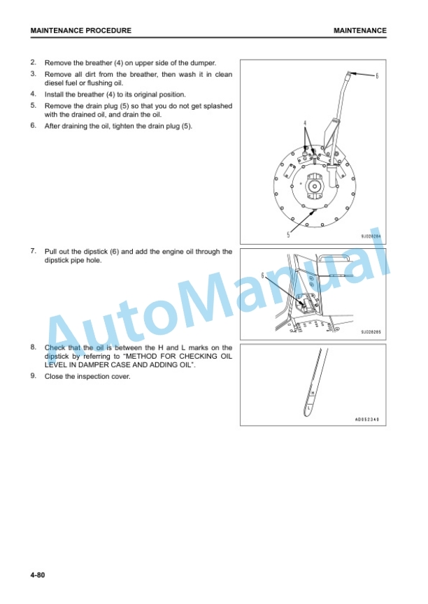 Komatsu D375A-8 Bull Dozer Operation and Maintenance Manual TEN01030-02 5 Komatsu D375A-8 Bull Dozer Operation and Maintenance Manual TEN01030-02 - Image 5