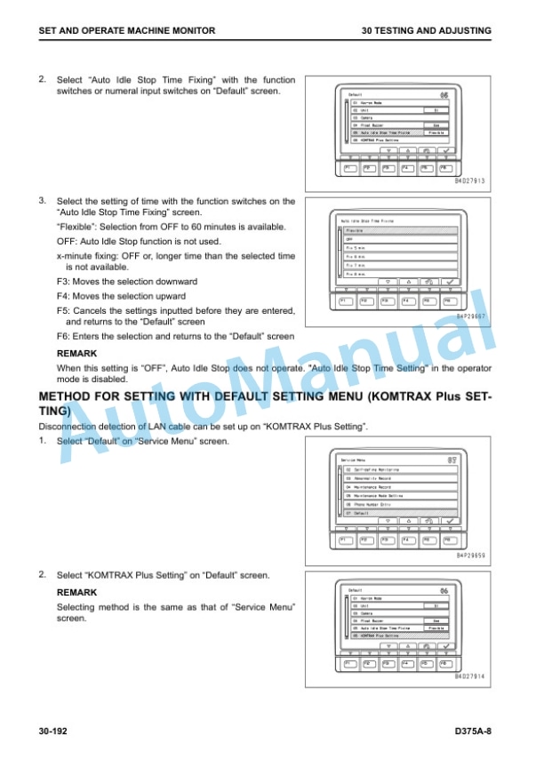 Alternative view of Komatsu D375A-8 Bull Dozer Shop Manual SEN06611-02