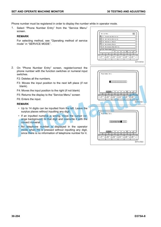 Alternative view of Komatsu D375A-8 Bull Dozer Shop Manual SEN06611-10
