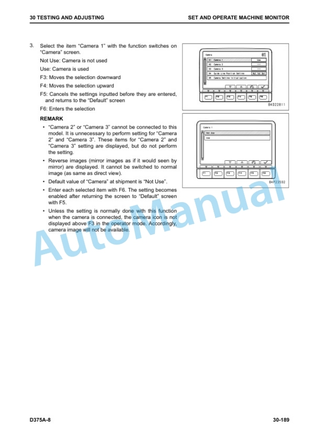 Alternative view of Komatsu D375A-8 Bull Dozer Shop Manual SEN06708-02
