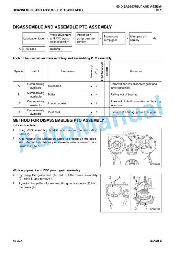 Komatsu D375A-8 Bull Dozer Shop Manual SEN06708-02 5 Komatsu D375A-8 Bull Dozer Shop Manual SEN06708-02 - Image 5