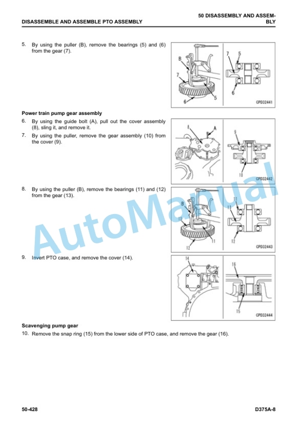 Komatsu D375A-8 Bull Dozer Shop Manual SEN06708-06 5 Komatsu D375A-8 Bull Dozer Shop Manual SEN06708-06 - Image 5
