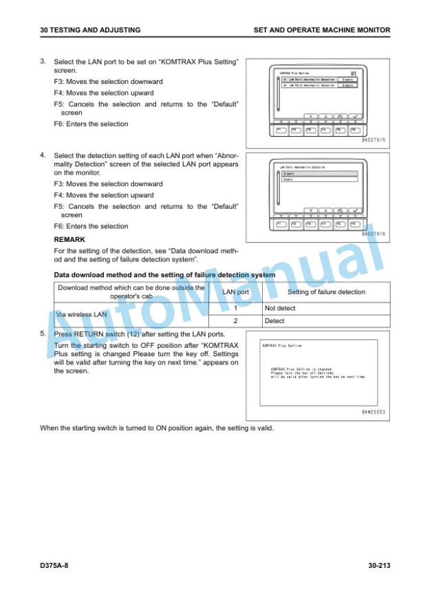 Alternative view of Komatsu D375A-8 Bull Dozer Shop Manual SEN06708-07