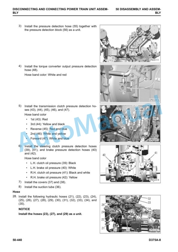 Komatsu D375A-8 Bull Dozer Shop Manual SEN06708-07 5 Komatsu D375A-8 Bull Dozer Shop Manual SEN06708-07 - Image 5