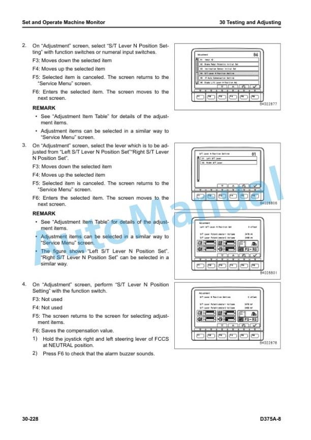 Alternative view of Komatsu D375A-8 Bull Dozer Shop Manual SEN06708-08