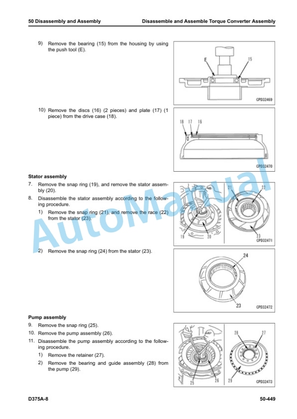 Komatsu D375A-8 Bull Dozer Shop Manual SEN06708-08 5 Komatsu D375A-8 Bull Dozer Shop Manual SEN06708-08 - Image 5