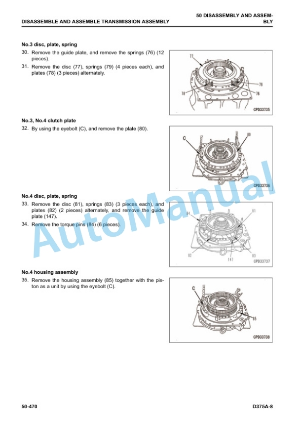 Komatsu D375A-8 Bull Dozer Shop Manual SEN06729-01 5 Komatsu D375A-8 Bull Dozer Shop Manual SEN06729-01 - Image 5