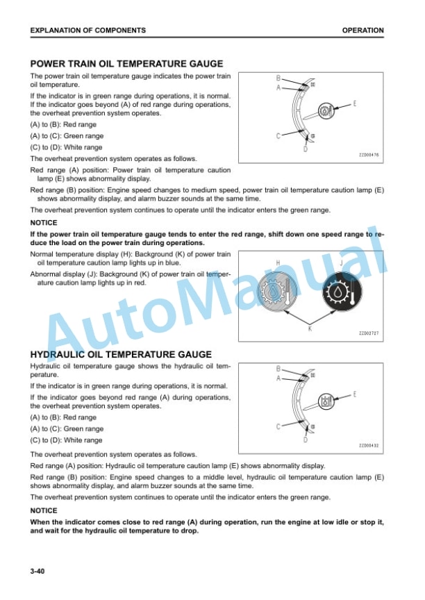 Alternative view of Komatsu D375A-8E0 Bull Dozer Operation and Maintenance Manual EENAM03891