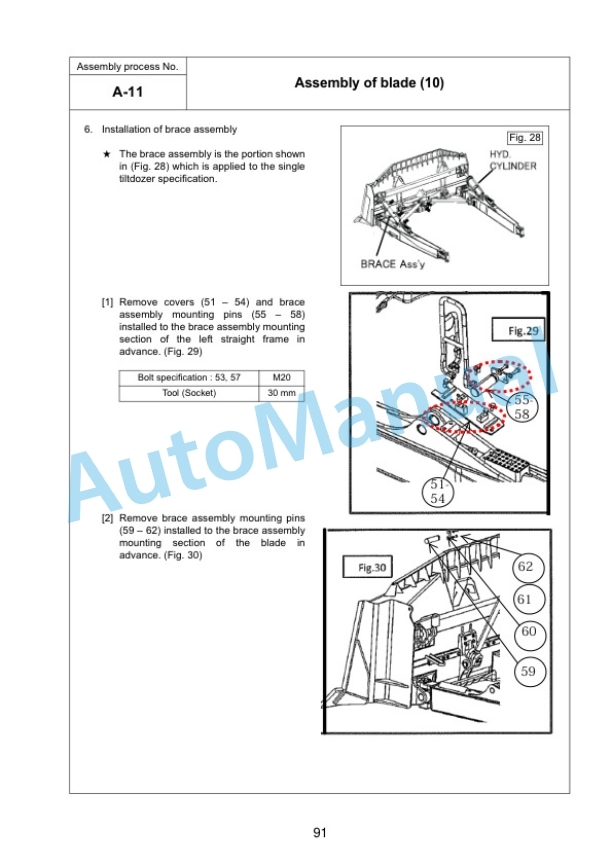 Komatsu D375Ai-8 Bull Dozer Field Assembly Instruction GEN00166-01 3 Komatsu D375Ai-8 Bull Dozer Field Assembly Instruction GEN00166-01 - Image 3