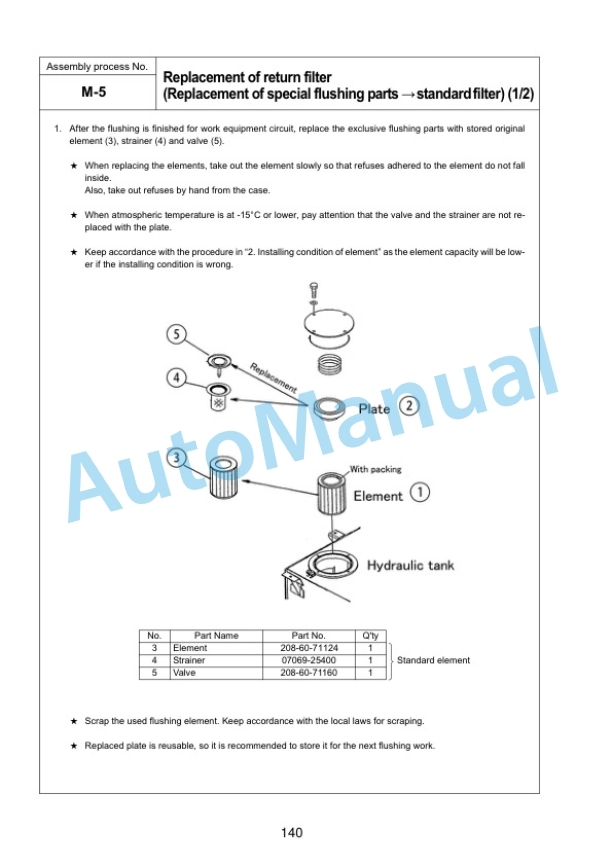 Komatsu D375Ai-8 Bull Dozer Field Assembly Instruction GEN00166-01 4 Komatsu D375Ai-8 Bull Dozer Field Assembly Instruction GEN00166-01 - Image 4