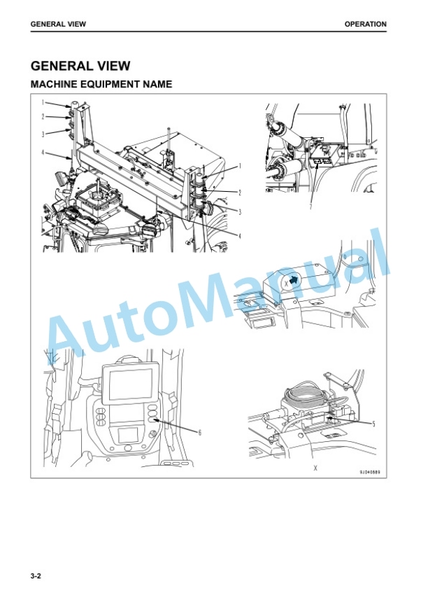Alternative view of Komatsu D375Ai-8 Bull Dozer Operation and Maintenance Manual PEN01176-00