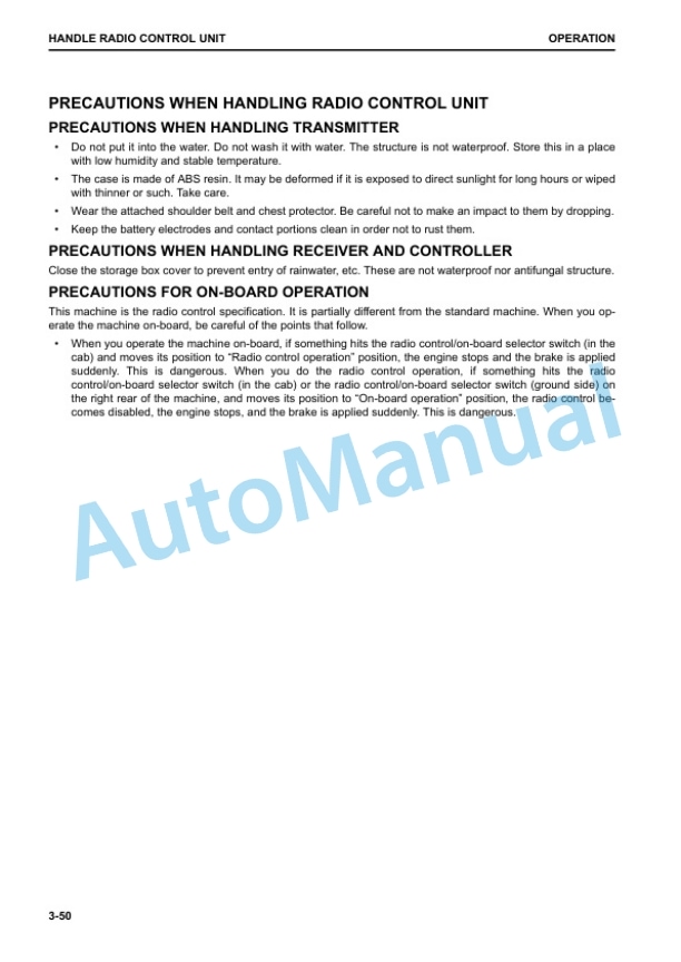Komatsu D375Ai-8 Bull Dozer Operation and Maintenance Manual PEN01176-00 5 Komatsu D375Ai-8 Bull Dozer Operation and Maintenance Manual PEN01176-00 - Image 5