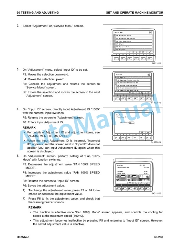 Alternative view of Komatsu D375Ai-8 Bull Dozer Shop Manual SEN06714-02